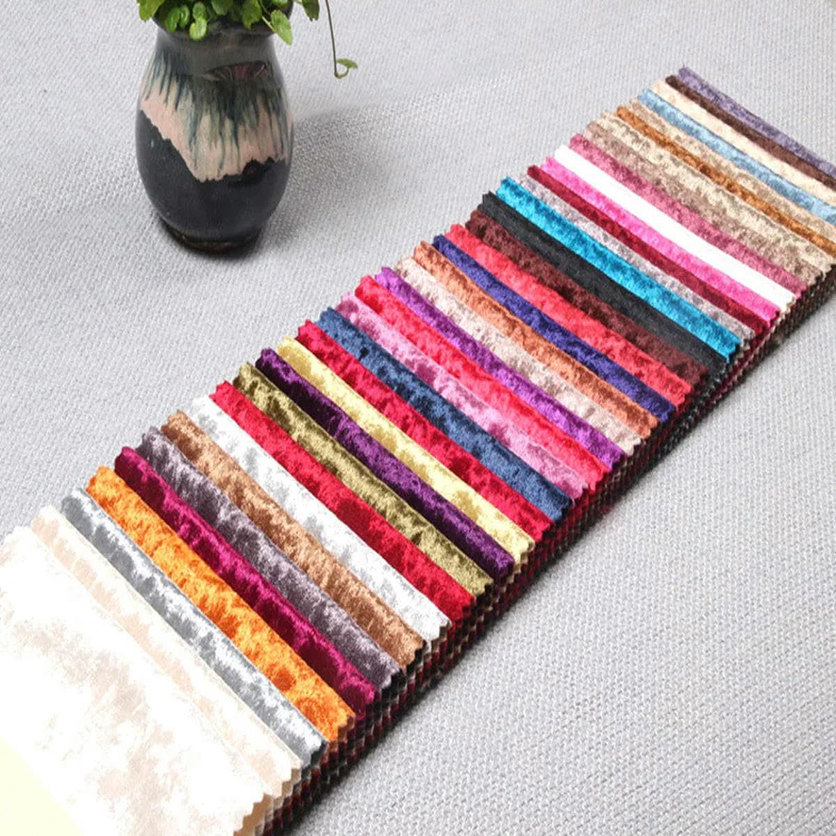 50 * 160 cm Tissu de Velours doré élastique Doux Tissu de Velours de Glace Robe Tissu Bricolage Portefeuille Nappe Rideaux Oreiller canapé-Marron-8-500 cm x 160 cm