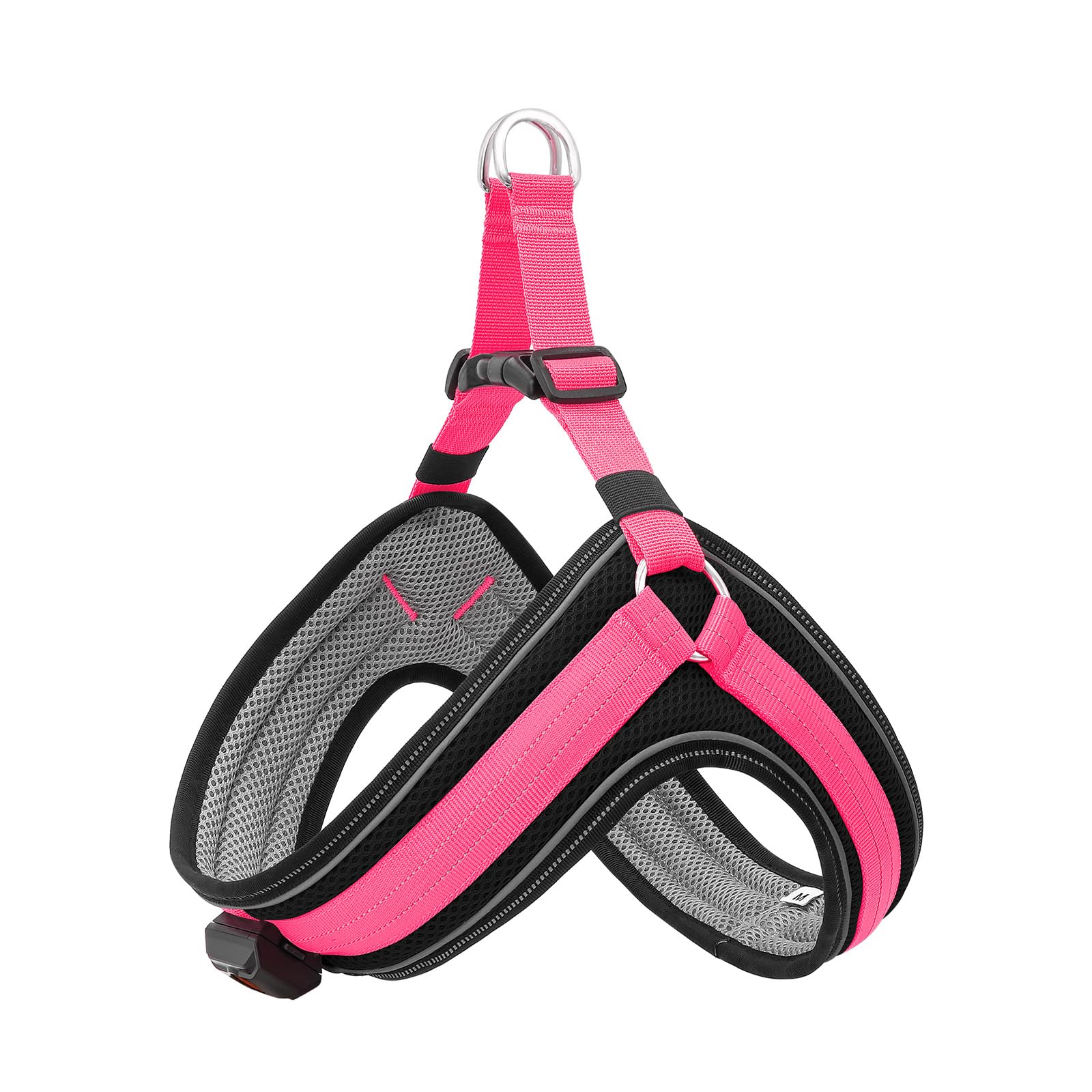 BiPawTi Light Up Dog Harness for Medium Dogs LED Light 3 Flashing Modes Glow in the Dark, USB Rechargeable Safety Pet Vest - Image 3