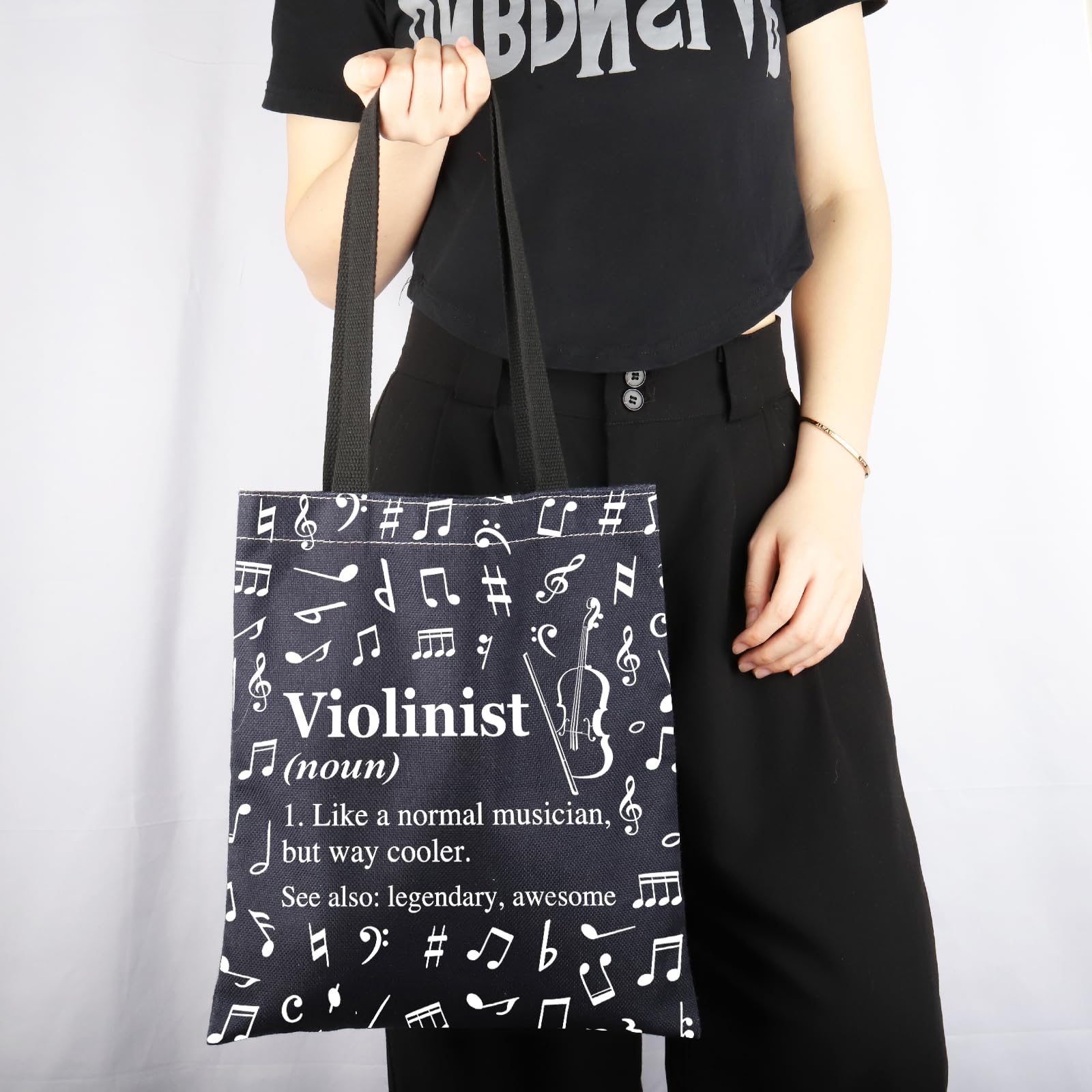 Violinista Tote Bag - Regalo di Apprezzamento per Amante del Violino e Suonatore