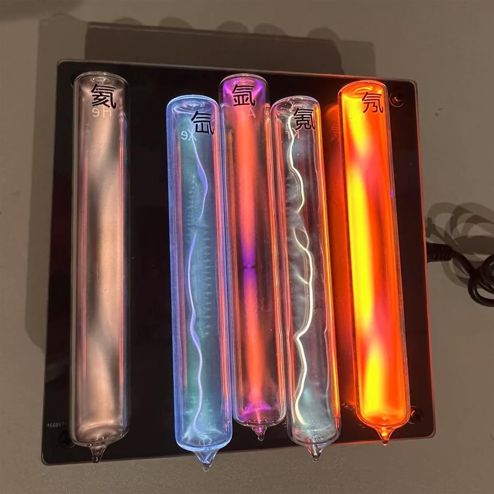 Tubo de gas de plasma, lámpara brillante de neón/criptón/helio/argón/xenón para educación científica, demostraciones de laboratorio, decoraciones de fiesta, regalo único de ciencia