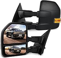 Vista 15 de SCITOO Espejo de remolque para Ford F-150 2004-2006 para Ford F-150, exterior automotriz con señales LED delanteras calentadas eléctricas