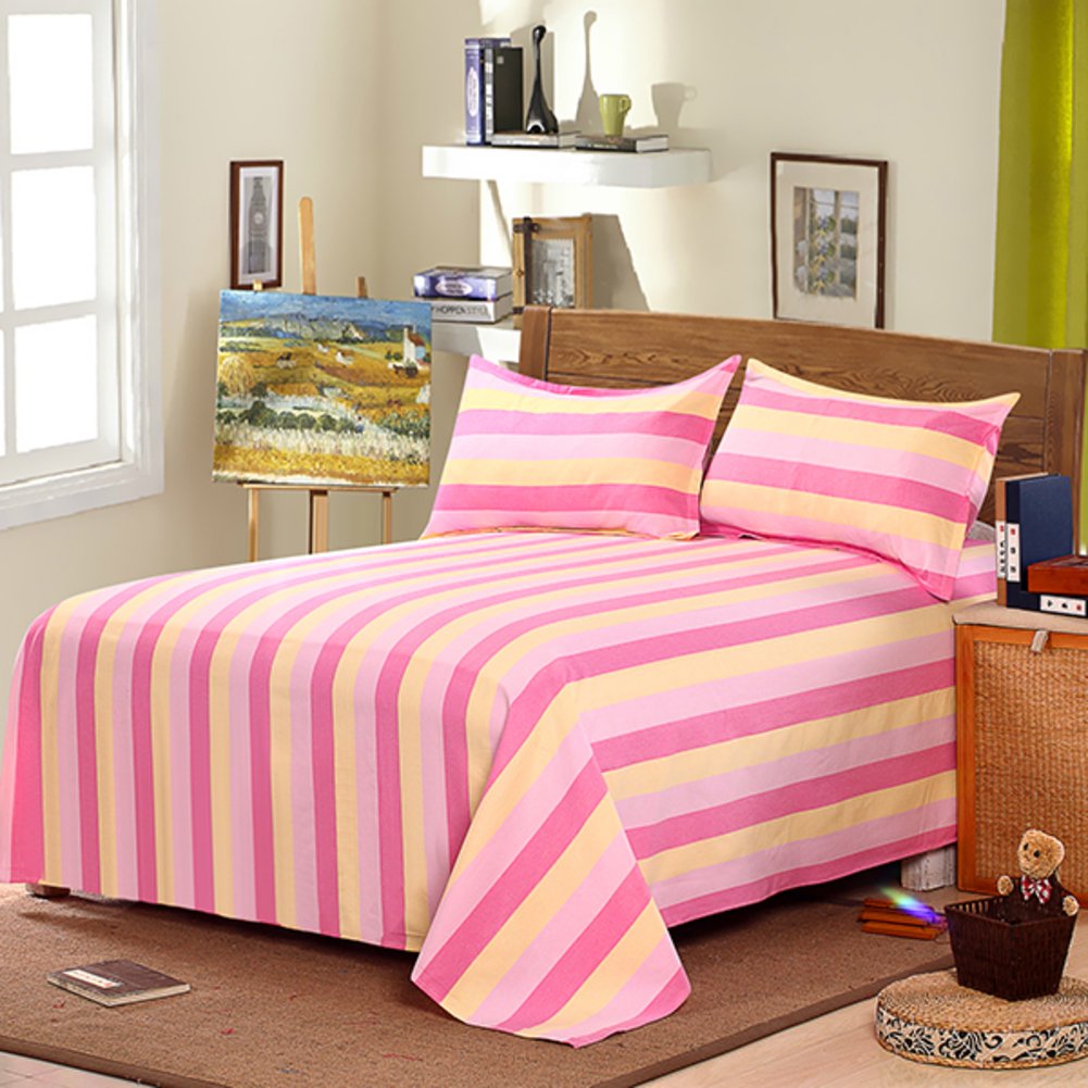 Drap en coton épais authentique pour lit double chaleureux
