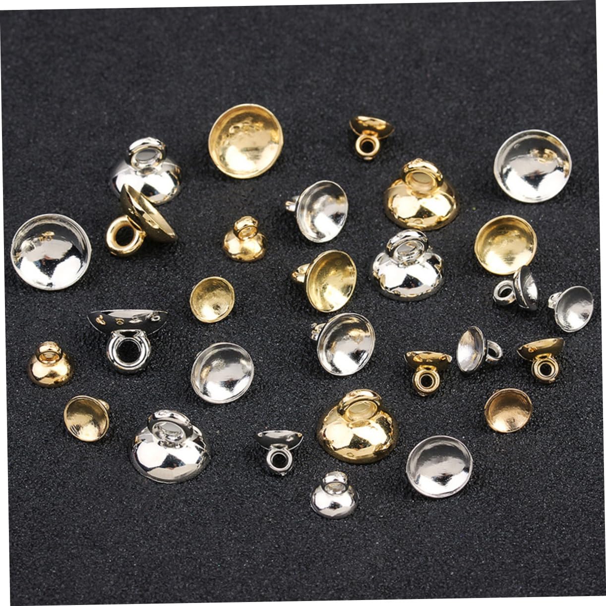 STOBOK Bowl Noodle Bowl Hanging Bracket Pearl Bail Pin Charms Jewelry Findings for Bead Making