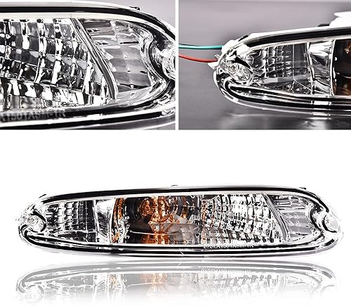 Miniatura 8 de G-PLUS Luces de señal de parachoques delantero compatibles con Mazda MX-5 Miata 1990-1997, luz de señal de estacionamiento montada en parachoques