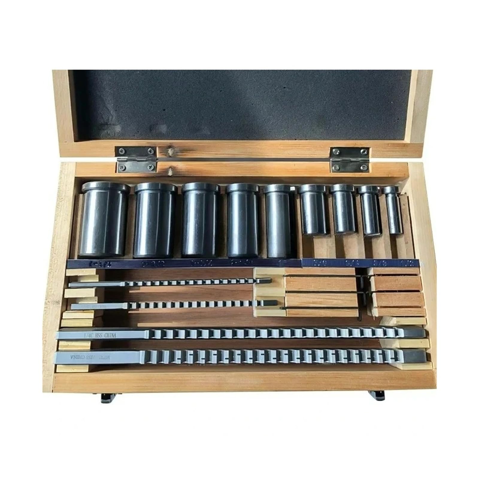 Juego de 18 brocas de chavetero métricas HSS de 4/5/6/8 mm (12-28). para trabajos mecánicos