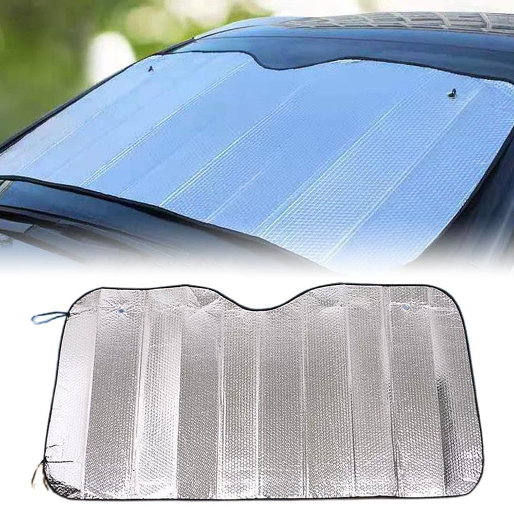GOSUNA Auto Parasole per Parabrezza per Lexus NX 300h RX 450h LX 470, Copertura Totale Isolamento Termico Protezione della Privacy Protezione UV Pieghevole e Portabile Visiera Accessori,Black
