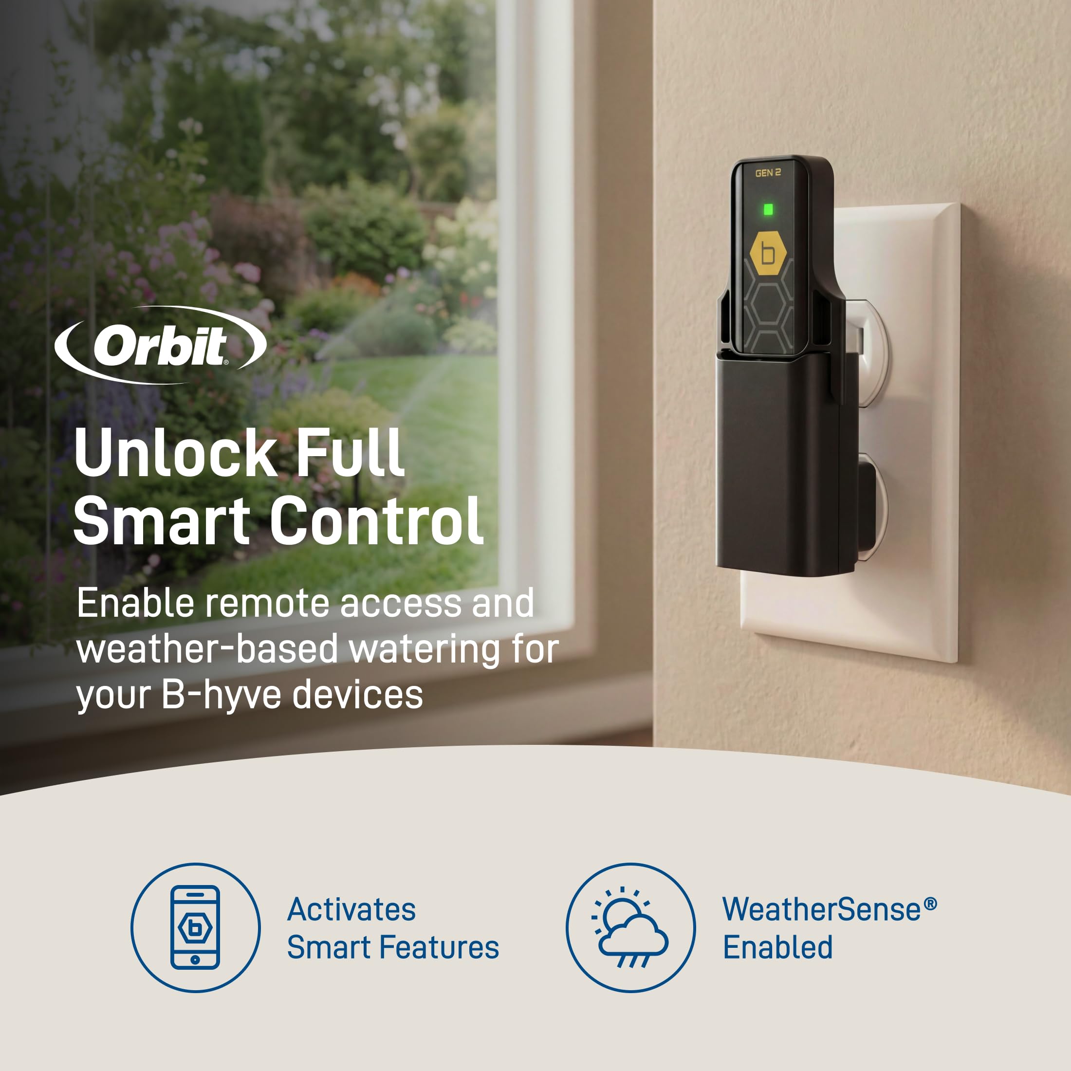 Orbit 21027 B-hyve Gen 2 Hub Wi-FI, Gris