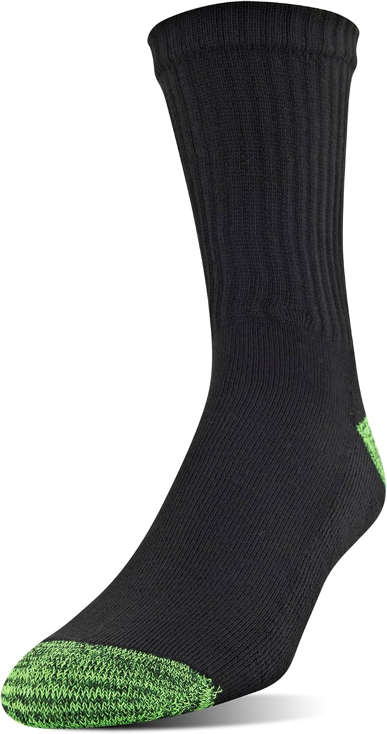 Gildan Men's Polyester Half Cushion Mid-Crew Socks, 12-pack image 2
