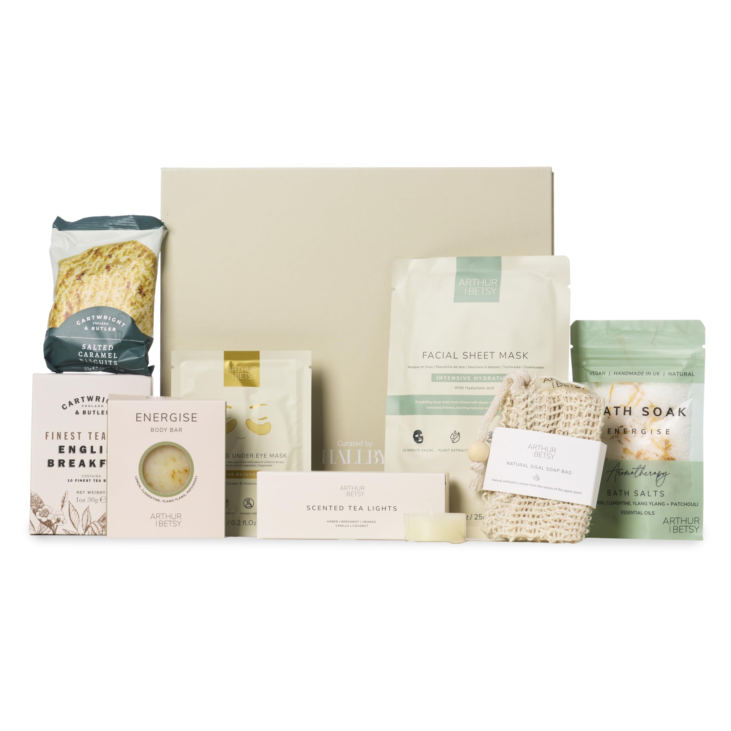 Hallby - Head to Toe - Spa Box, Pamper Set, Relaxation Gifts for Women