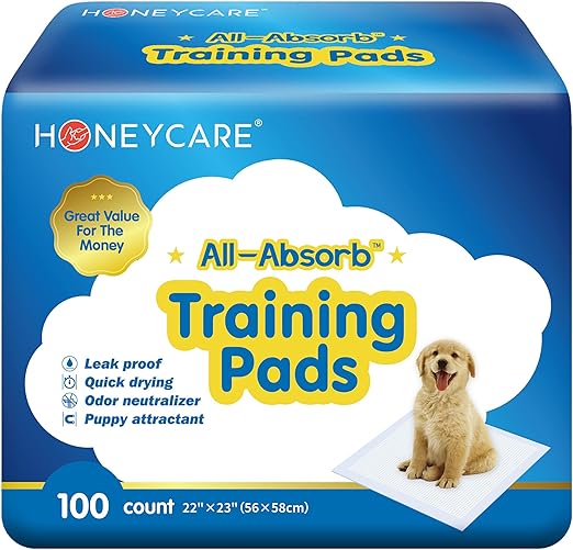 HONEY CARE All Absorb Petrichor Lot De 100 Couches Jetables Pour Chien Male Odeur Fraiche Taille Xs Blanc