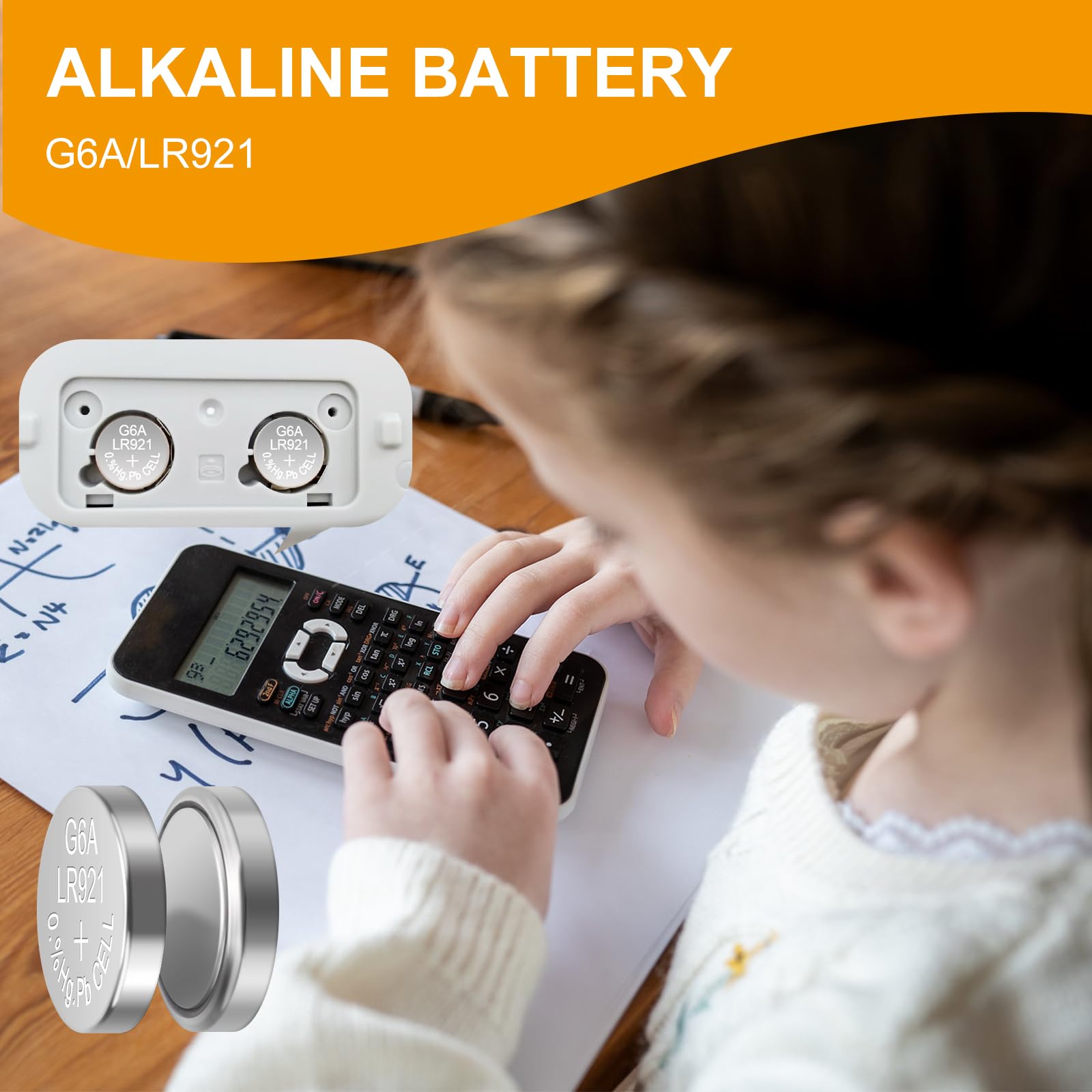 Pilas de botón AG6 de 1,5 V (15 unidades) LR921 371 370 sr920 equivalente a potencia de larga duración para relojes, calculadoras, juguetes, dispositivos médicos, diseño a prueba de fugas