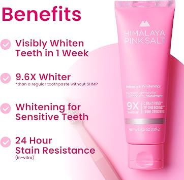 HIMALAYA PINKSALT Intensive Whitening Toothpaste 4.2 oz