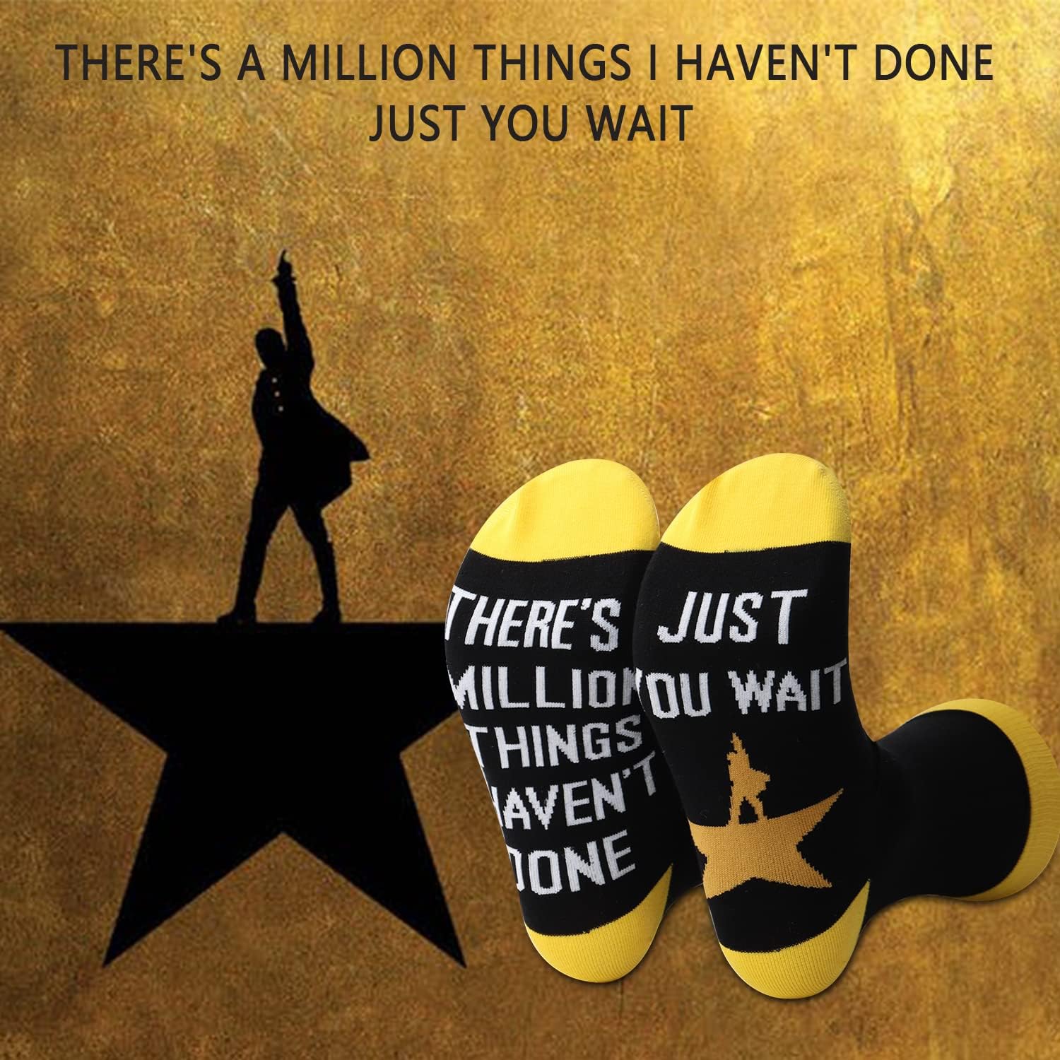 BDPWSS Musical Socks Musical Merchandise Musical Fan Gift Theatre Lover Gift(million things socks) - Image 3