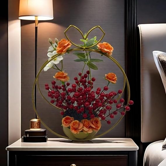 Mini Roses Artificial Flowers,100 Pcs Orange Small Fake Roses