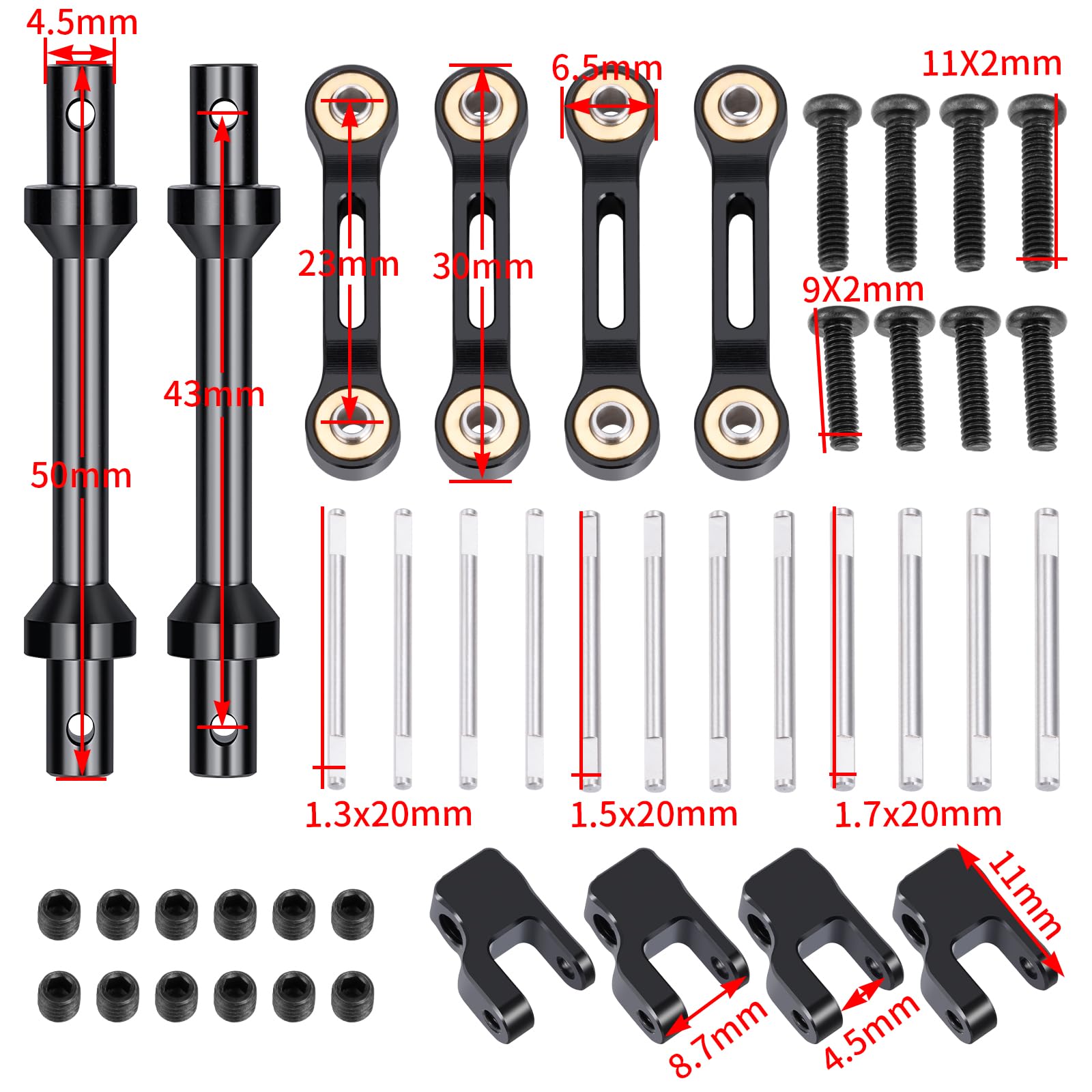Team Associated RC8B4.1 Rear Swaybar Pivot Balls Offset ASC81648
