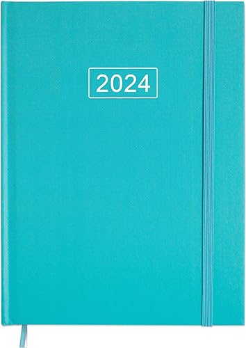 Agenda 2024 - Agenda semanal y mensual 2024, tapa dura, agenda académica 2024 con papel de primera calidad, organizador perfecto, 8.5 x 11 pulgadas,