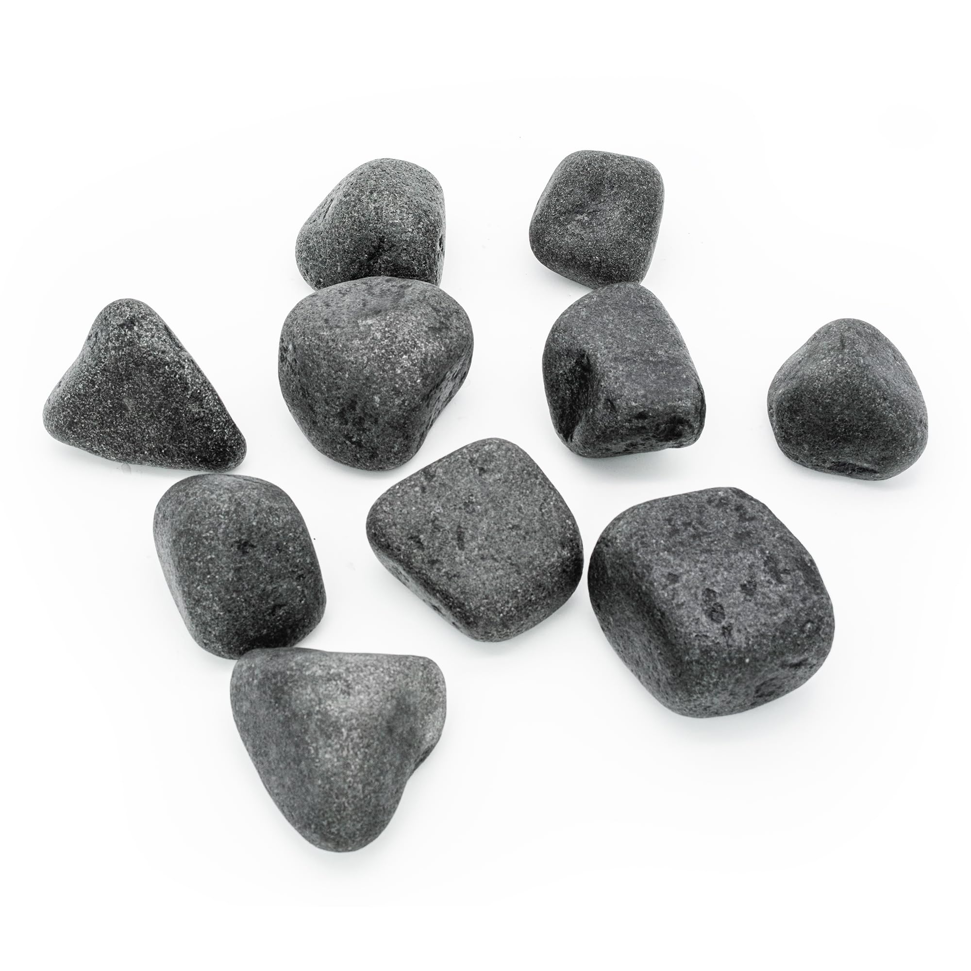Piedras de Sauna 15 kg – Olivine-Diabase redondeadas 10-15 cm, ideales para estufa de sauna de leña e infusión