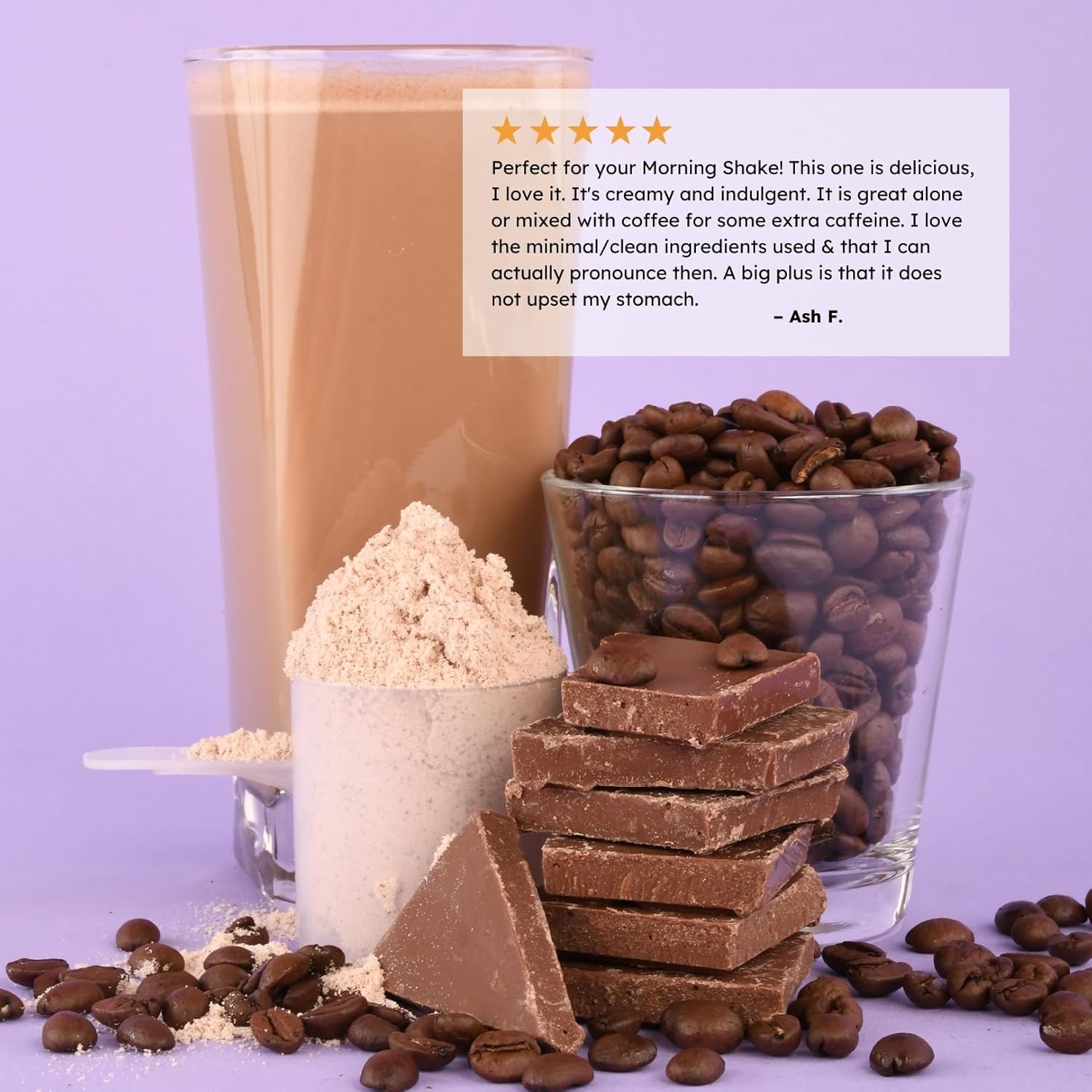 Earth Fed Muscle Magic Beans Mocha Truly Grass Fed Whey Protein Powder - No Artificial Ingredients, Soy Free, Gluten Free, Non-GMO and Hormone Free (2 Pound, 29 Servings, Mocha) image 4