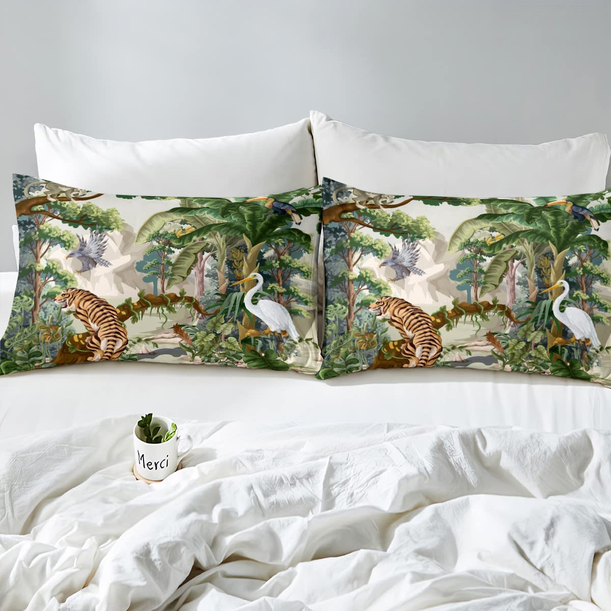 White Cheetah Comforter Leopard Coverlet Red Rose Flower Print Bedspread For Kids Boys Girls 3D Cool Wild African Animal Cheetah Decor Quilt Set Romantic Bedding Set Bedroom Collection 3Pcs King Size Leopard