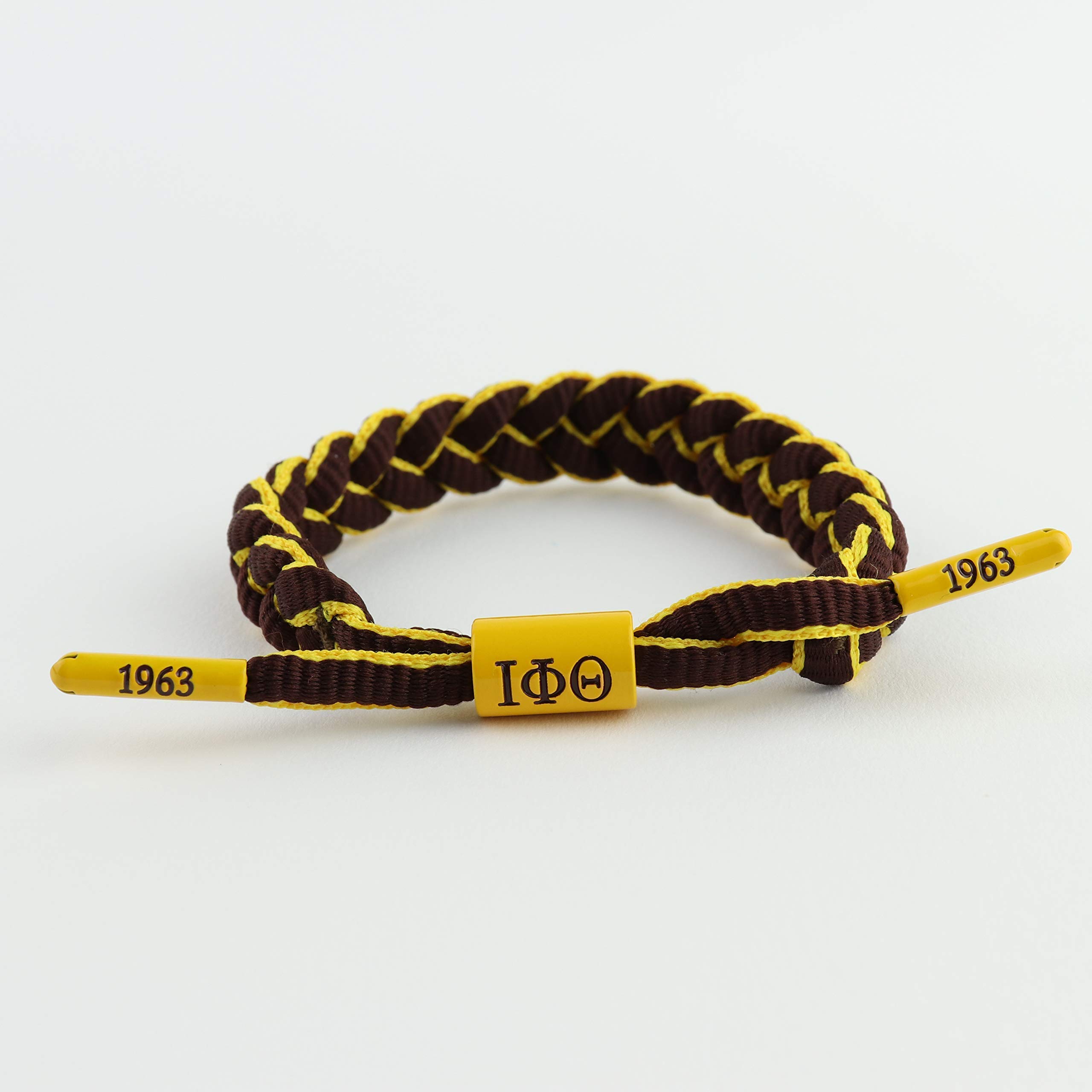 Iota Phi Theta Fraternity Charcoal Brown & Gold paracord bracelet.