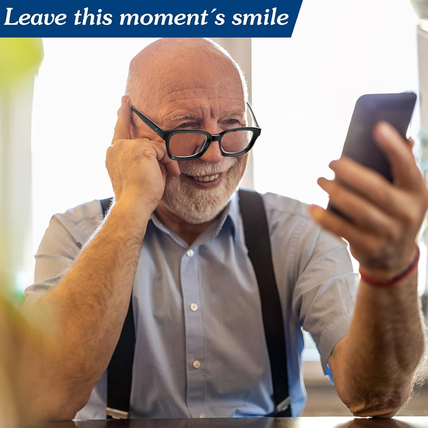 Geiserailie Oversize Square Reading Glasses for Women Men Blue Light Blocking Reader Spring Hinge Glasses Cases Cloths 150° image 6 of 6 B0DM6CG1SX