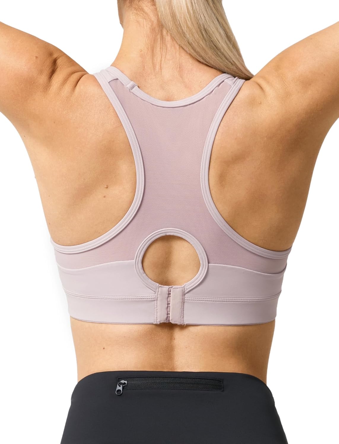 Yvette Plus Size Sports Bras for Women Comfortable Racerback Supporttive Sports Bra Medium Impact Wireless