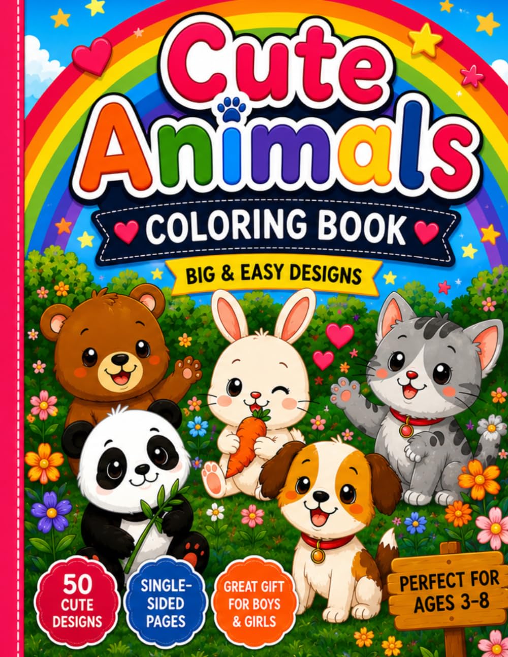 Cute Animals Coloring Book (Little Artists Coloring Collection)