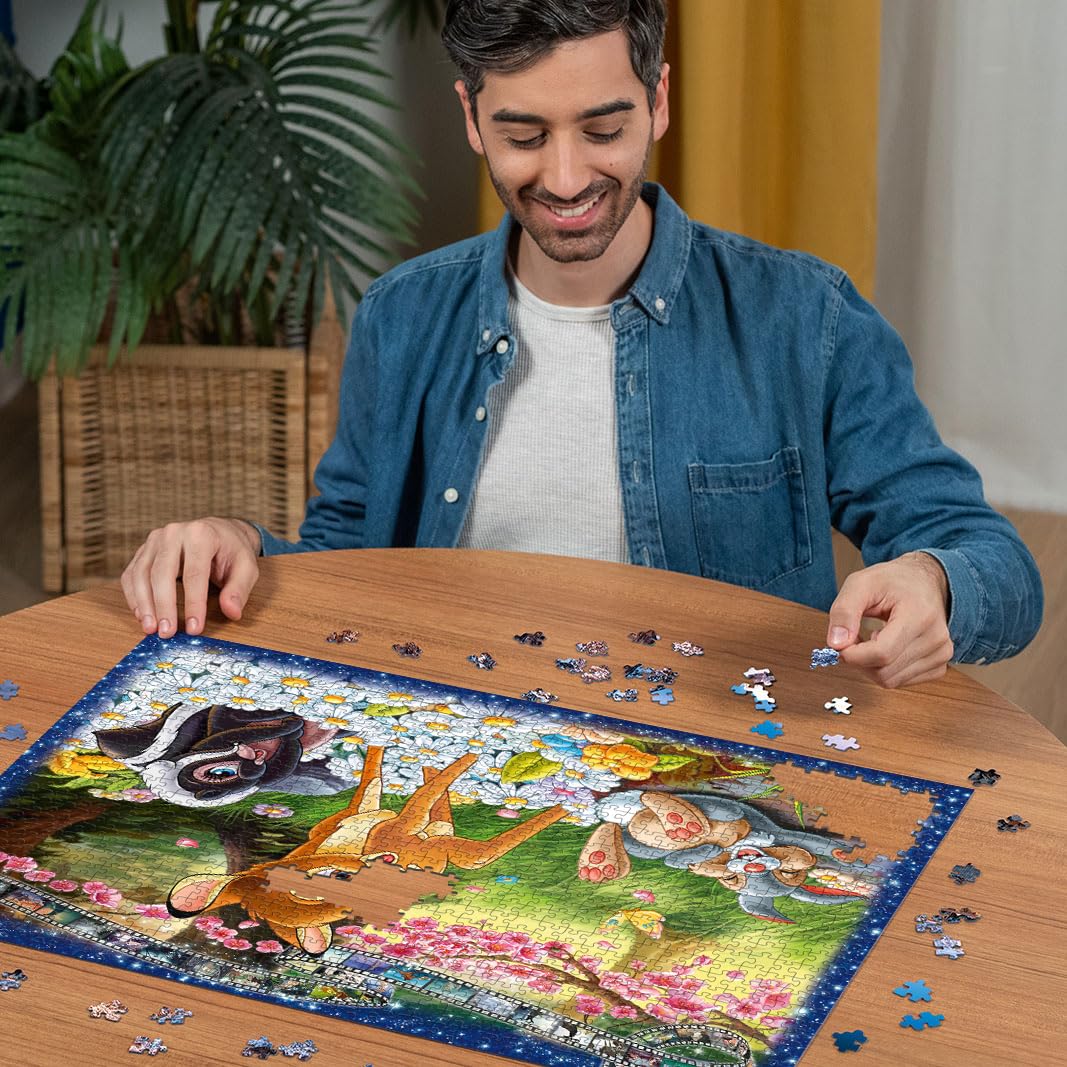 Ravensburger - Puzzle 1000 Pezzi Disney Bambi | Puzzle Disney 1000 Pezzi Per Adulti E Bambini Con Una Misura Di 70x50 Cm | Regalo Per Adulti E Bambini Da 14 Anni E Più