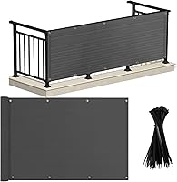 Vista 1 de MEANCHEN Cubierta para valla de privacidad de 3 x 10 pies, protección UV, resistente a la intemperie, impermeable, para apartamentos, exteriores