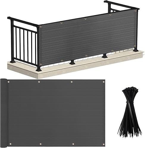 MEANCHEN Cubierta para valla de privacidad de 3 x 10 pies, protección UV, resistente a la intemperie, impermeable, para apartamentos, exteriores,