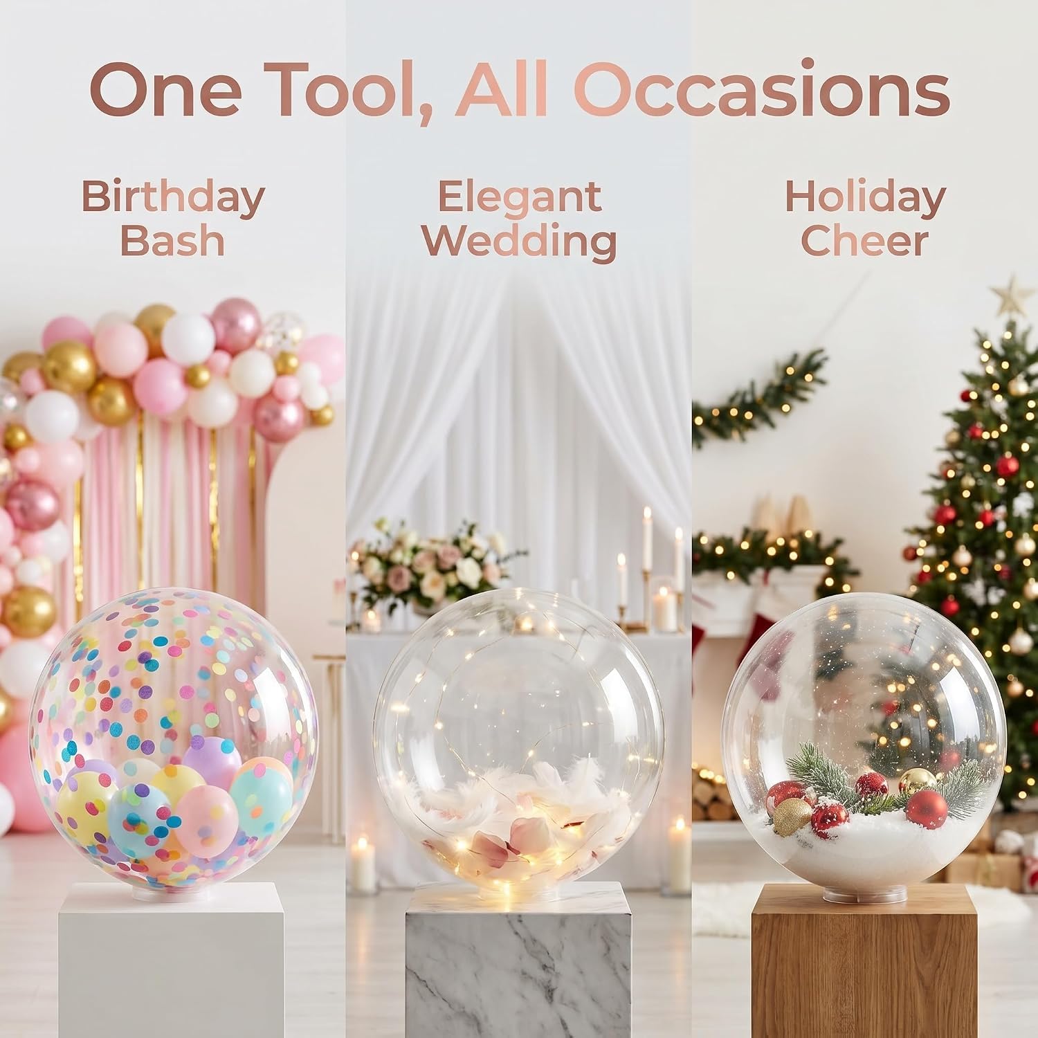 Ballon-Expander-Werkzeug, Edelstahl-Ballon-Erweiterungszange, 18,5 cm, verstellbare Öffnung, glatter Ballonfüller, Ballon-Mund-Expander, für Hochzeit, Party, Geschenk, Heimdekoration