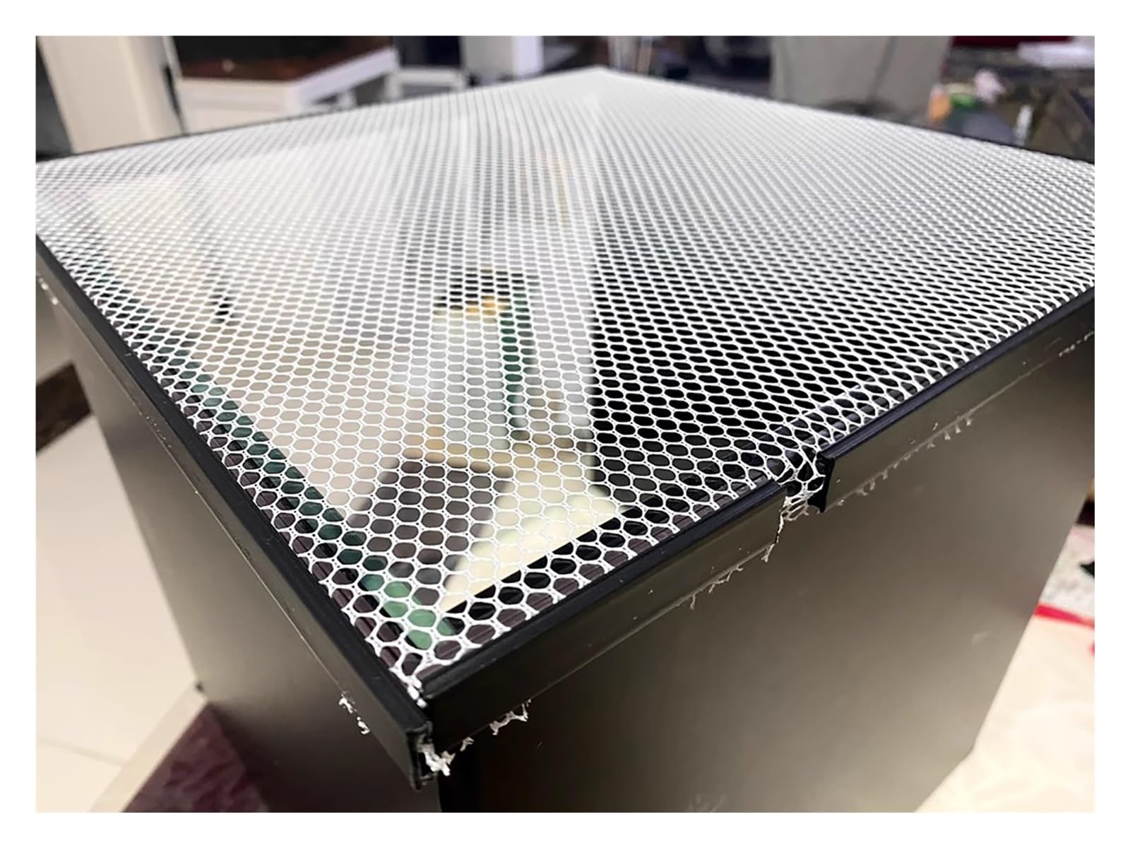 Cubierta magnética para acuario, tapa de malla ajustable, protección antisaltos