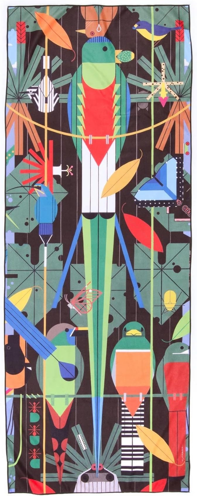 Charley Harper Monte Verde Yoga Towel