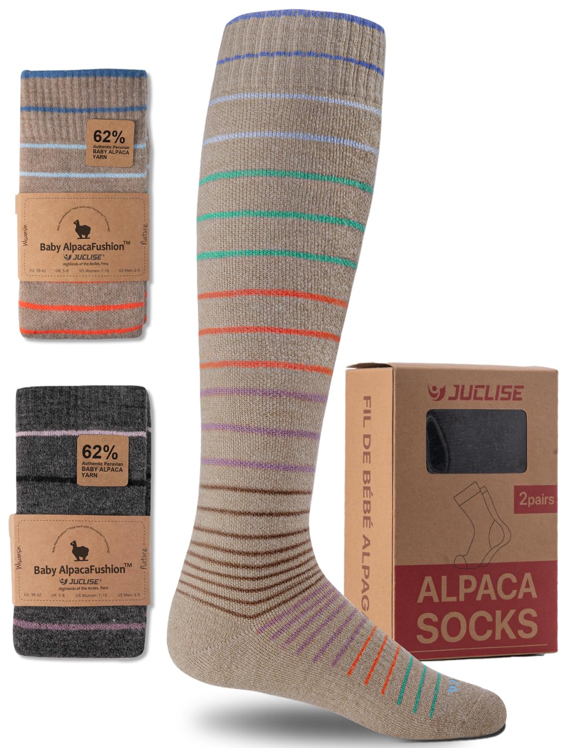 Juclise Alpaca Wool Heavyweight Compression Socks