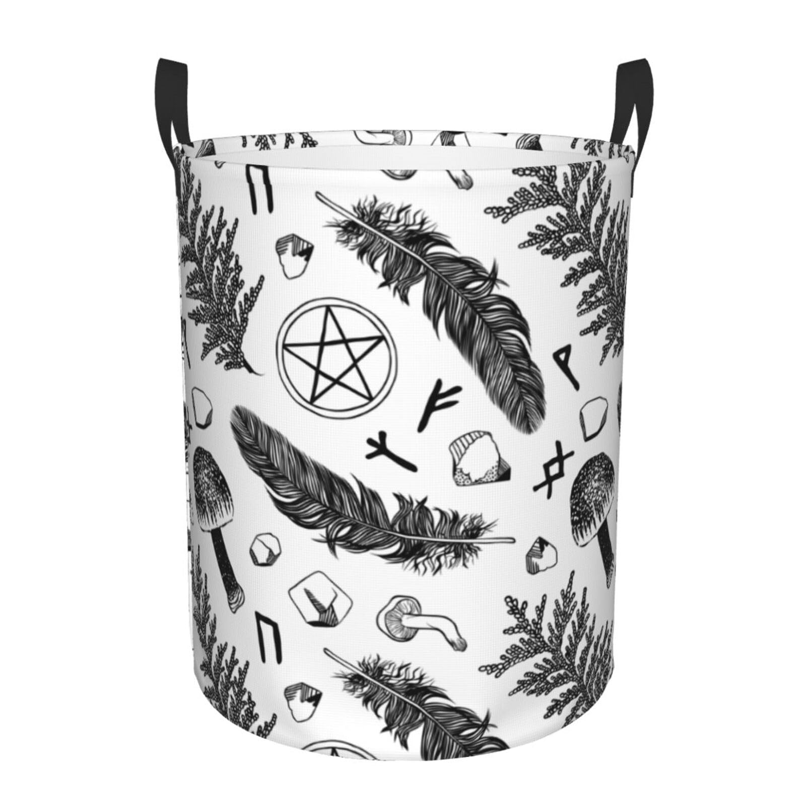 Laundry Basket Witchcraft Laundry Hamper Waterproof Idea Hampers Large Collapsible Baskets with Handle Suitable for Bedroom Bathroom Utility Room Kitchen