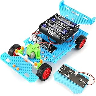 Remote Controlled Car, Experiment Technology Kit for Children from 9 10 11 12, Science Children's Building Kit, Electronic Kit, Experiment Box, Toy Gifts from 9-14 Years