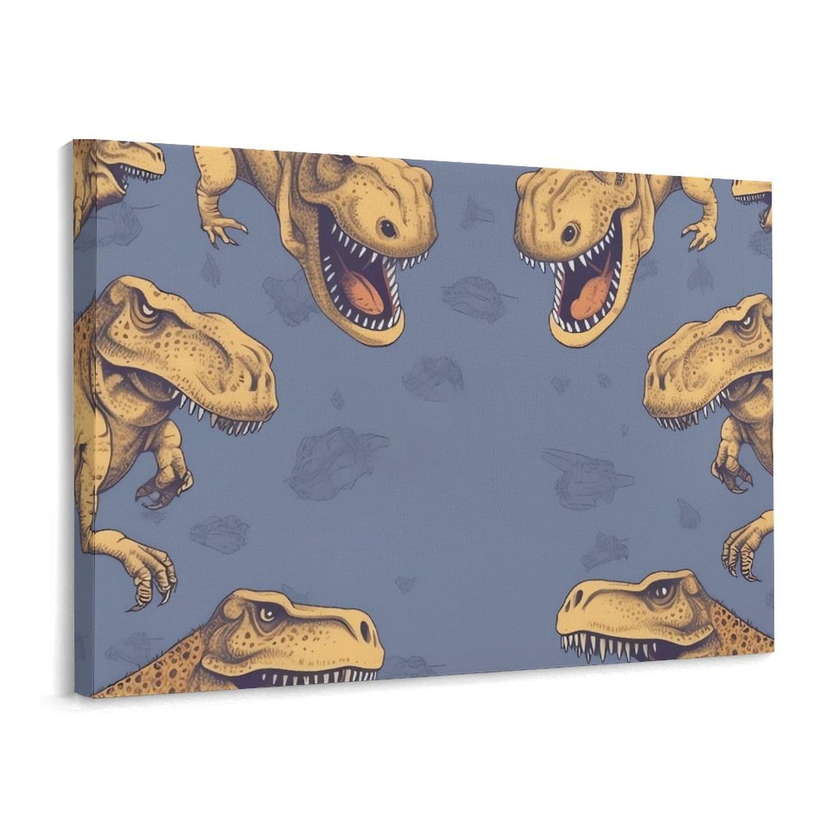 Canvas Wall Art for Living Room Prints Aesthetic Poster Canvas Paintings Prints Tyrannosaurus Rex Pictures ArtWork Office Wall Decor Modern Abstract Wall Art for Bedroom Home Decor 30x40 Cm