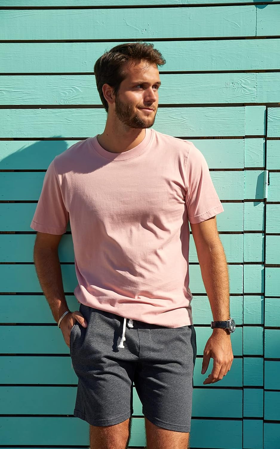 maamgic Mens Athletic Gym Shorts 5/7" Elastic Waist Casual Pajama Pocket Jogger Men Workout Short Pants - Image 2