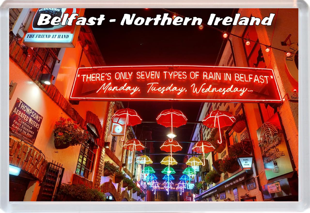 Belfast - Northern Ireland - 96 x 67mm Jumbo Fridge Magnet/Magnets BBSFHM712