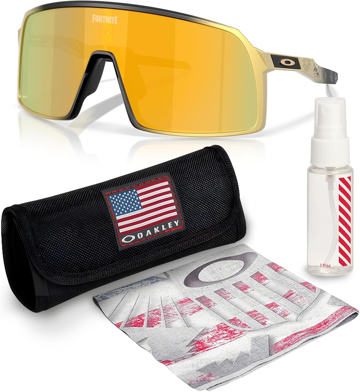 Oakley X FORTNITE MIDAS SUTRO OO9406 Shield Shape Sunglasses With Official Eyewear Kit