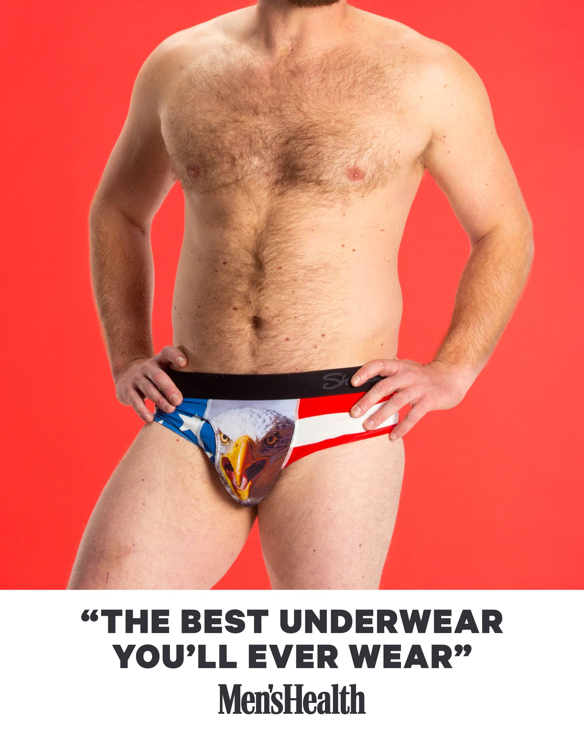 Shinesty Ball Hammock Mens Brief Underwear with Pouch for Balls, Ultra Soft Modal Underwear for Men with 0 inch Inseam: 2X Holiday Tartan Plaid