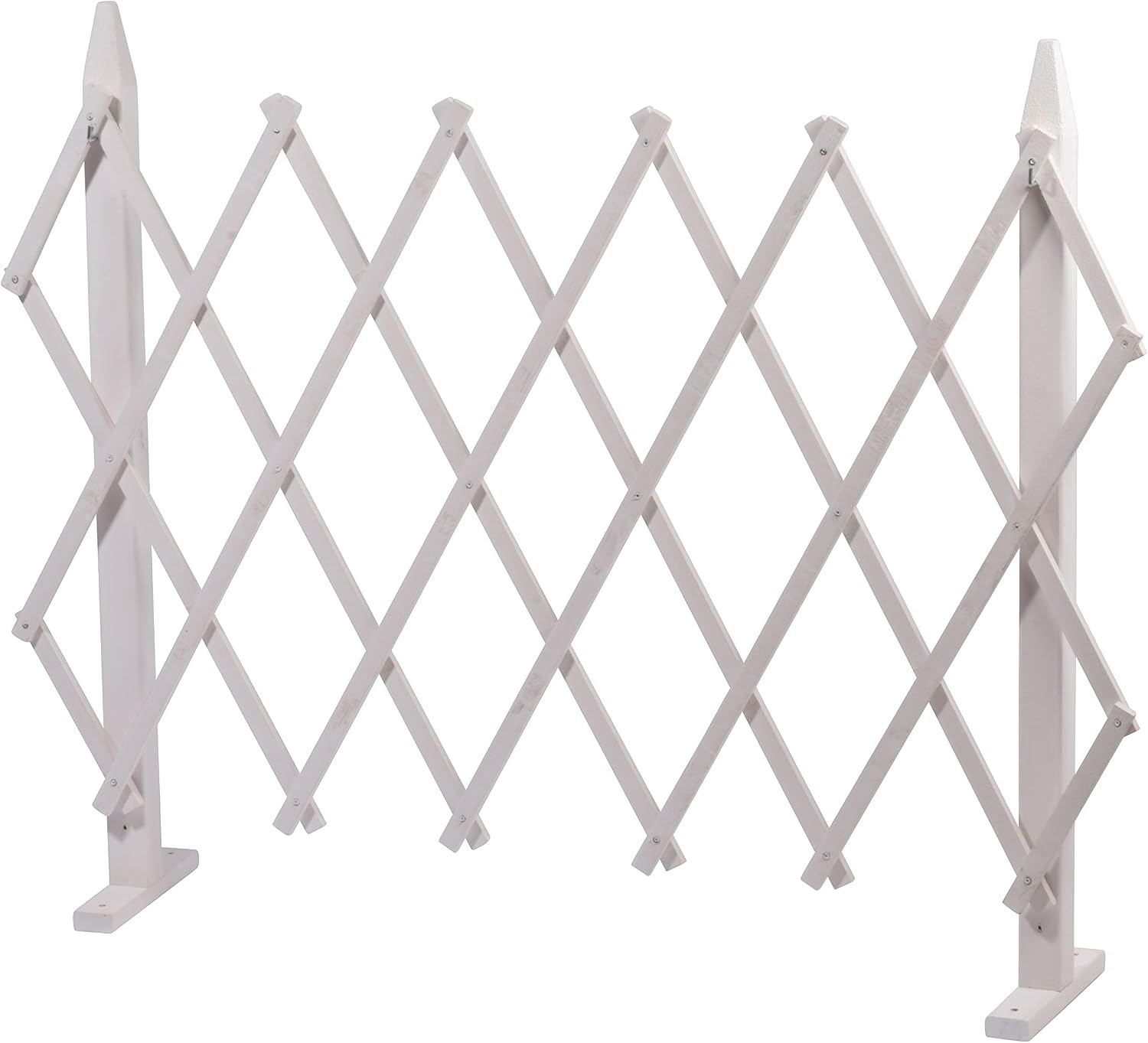 dobar® Green Label 29180FSCe Foldable Trellis, Size S, Solid Wood, Climbing Aid for Trellis, Trellis Net for Climbing Plants, Privacy Screen for Patio/Balcony, 110 x 80 cm, White