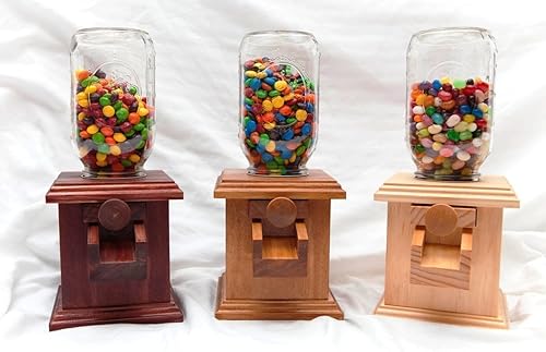 Miniatura 3 de Handcrafted Wooden Candy Dispenser - Great for M&M® Peanut Snack and many more - Wood Candy Dispenser - DavesWoodDesigns
