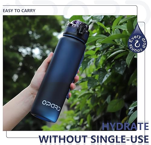 Miniatura 6 de Opard - Botella de agua deportiva de 3032 onzas, con tapa a prueba de fugas y pajilla, sin bisfenol A (BPA), botella de plástico de tritán