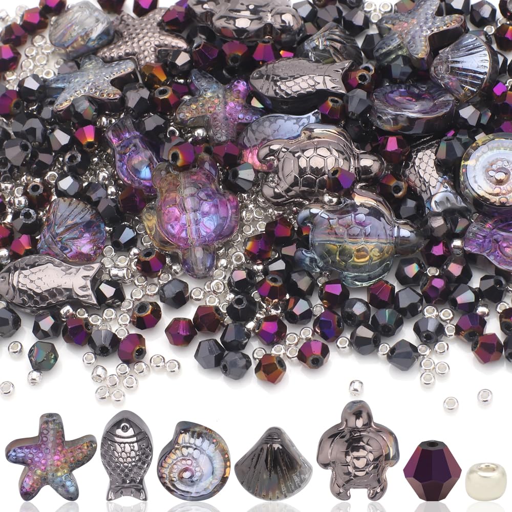 Perles en verre pour bijoux d'été : créez vos bracelets coquillage et tortue