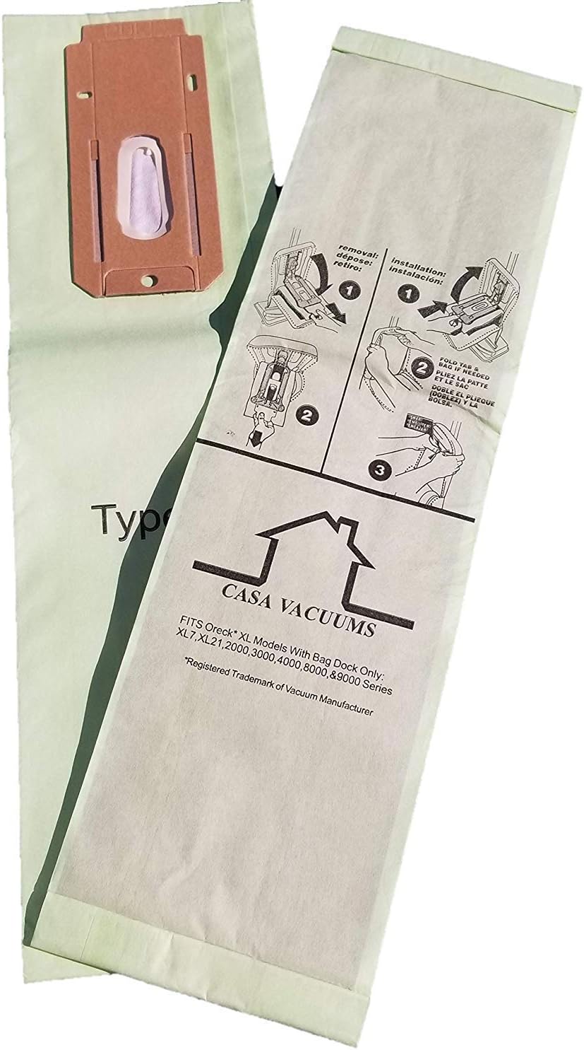 8 Replacement CC Bags For Oreck XL Upright Vacuum Cleaner