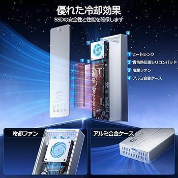ドライブケース SAN ZANG MASTER U4M2 M.2 SSD 40Gbps ドライブケース SAN ZANG MASTER U4M2 M.2 SSD 40Gbps Amazon.co