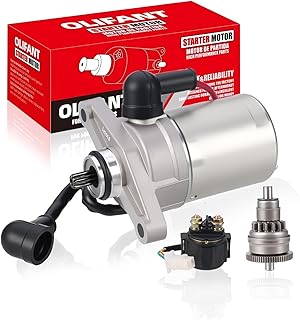 Starter & Bendix & Relay for GY6 50cc 49cc 80cc 139QMB/QMA Chinese 4 Stroke Moped Scooter Baotian Taotao Sunl Roketa Tank Baja BMS