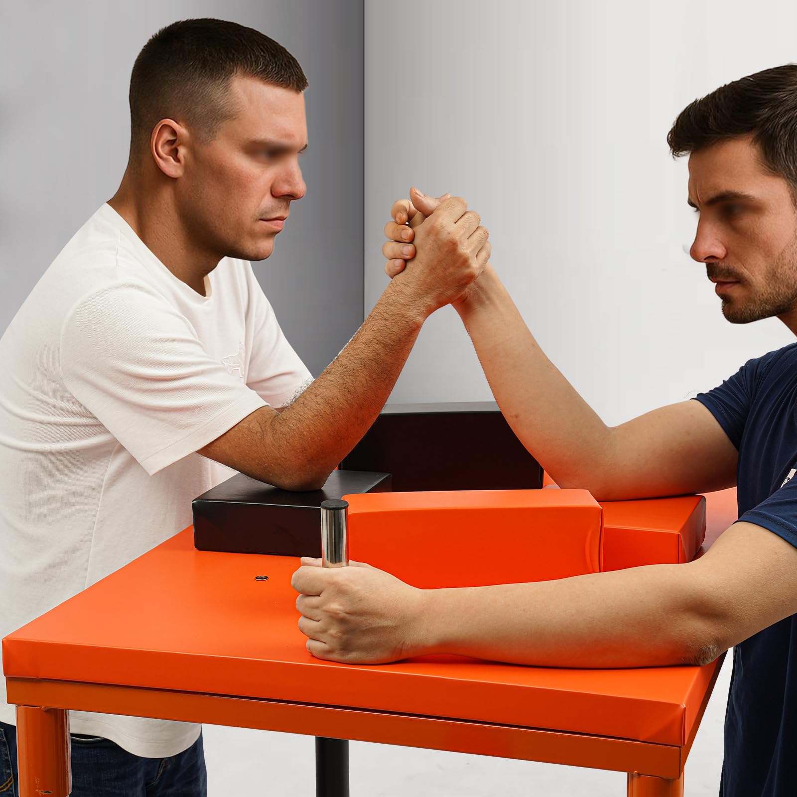 Table de lutte professionnelle pour bras - 90 x 65 x 100 cm - Capacité de charge 1 t - Pour entraînement de compétition - Avec force de poignet amovible - Pour salle de sport, bar, maison