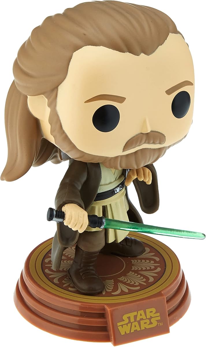 ¡Estallido! Star Wars: Across The Galaxy - Bobblehead de vinilo de Qui-Gon Jinn, exclusivo de Amazon
